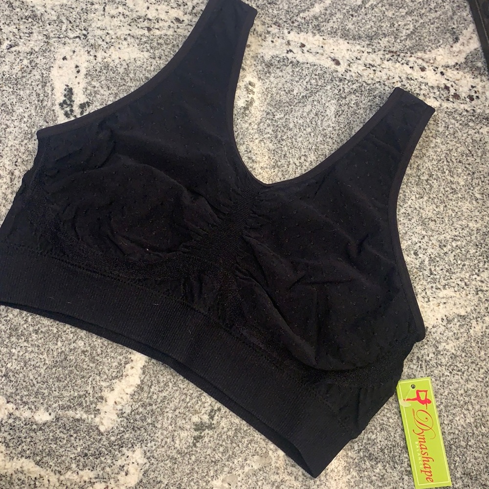 Seamless Black Bra Tank